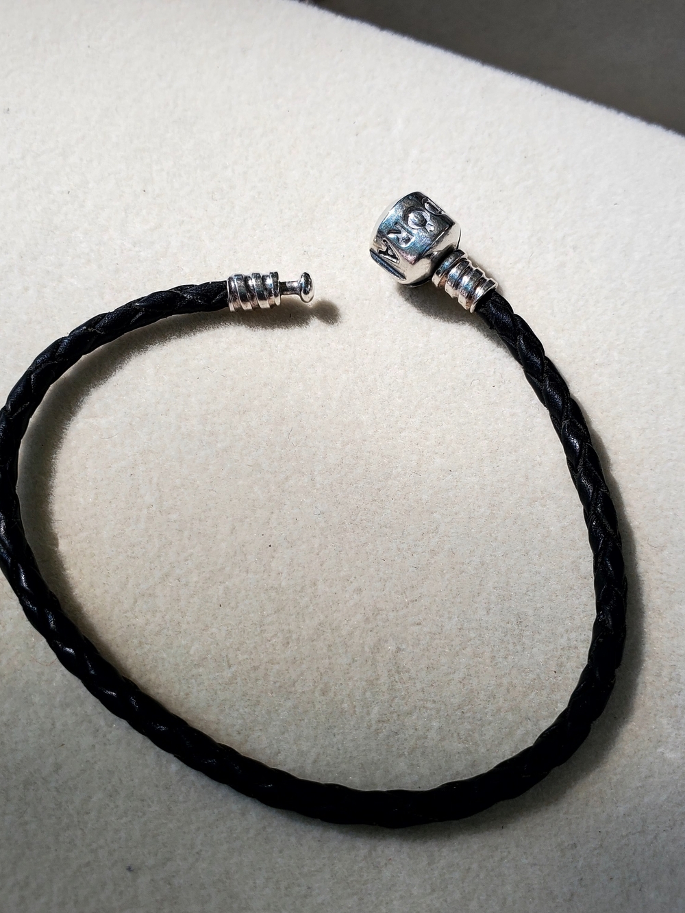 Pandora Black Leather Single Wrap Bracelet